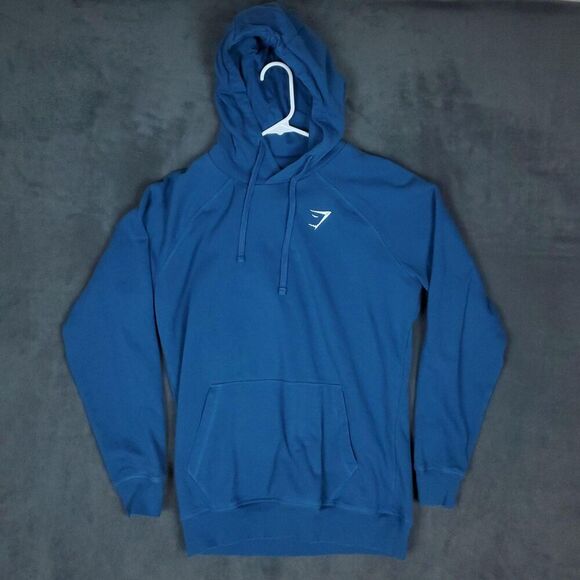 Gymshark Hoodie Mens Small Pullover Sweatshirt Athletic Kangaroo Pocket - Picture 1 of 15